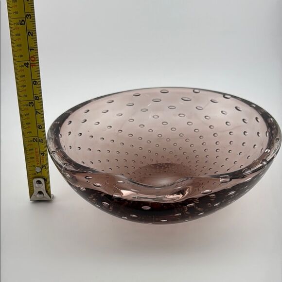 Elegant light purple Glass Art Bowl - Picture 5 of 5